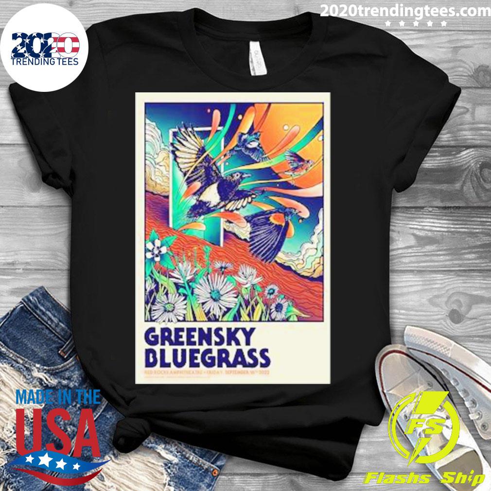 Nice greensky Bluegrass Morrison Red Rocks - Adult & Kids T-Shirts, Sweatshirts & Hoodies apparel design preview 3