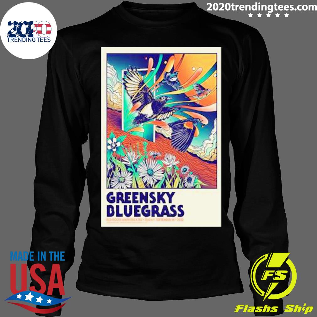 Nice greensky Bluegrass Morrison Red Rocks - Adult & Kids T-Shirts, Sweatshirts & Hoodies apparel design preview 4