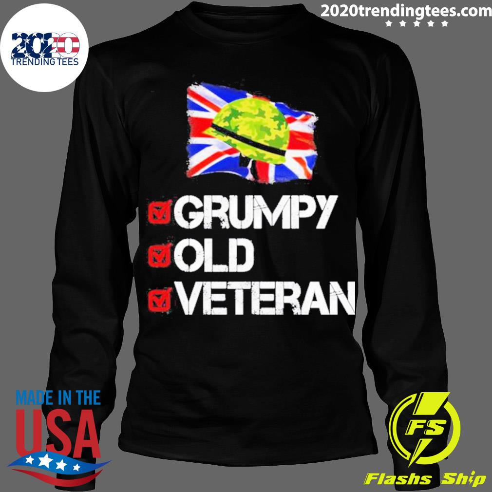 Nice grumpy Old Veteran Dad - Adult & Kids T-Shirts, Sweatshirts & Hoodies apparel design preview 4