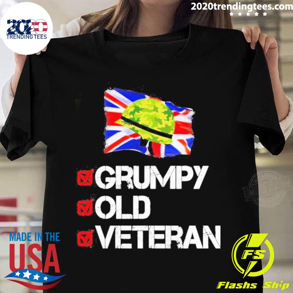 Nice grumpy Old Veteran Dad - Adult & Kids T-Shirts, Sweatshirts & Hoodies apparel design preview 1