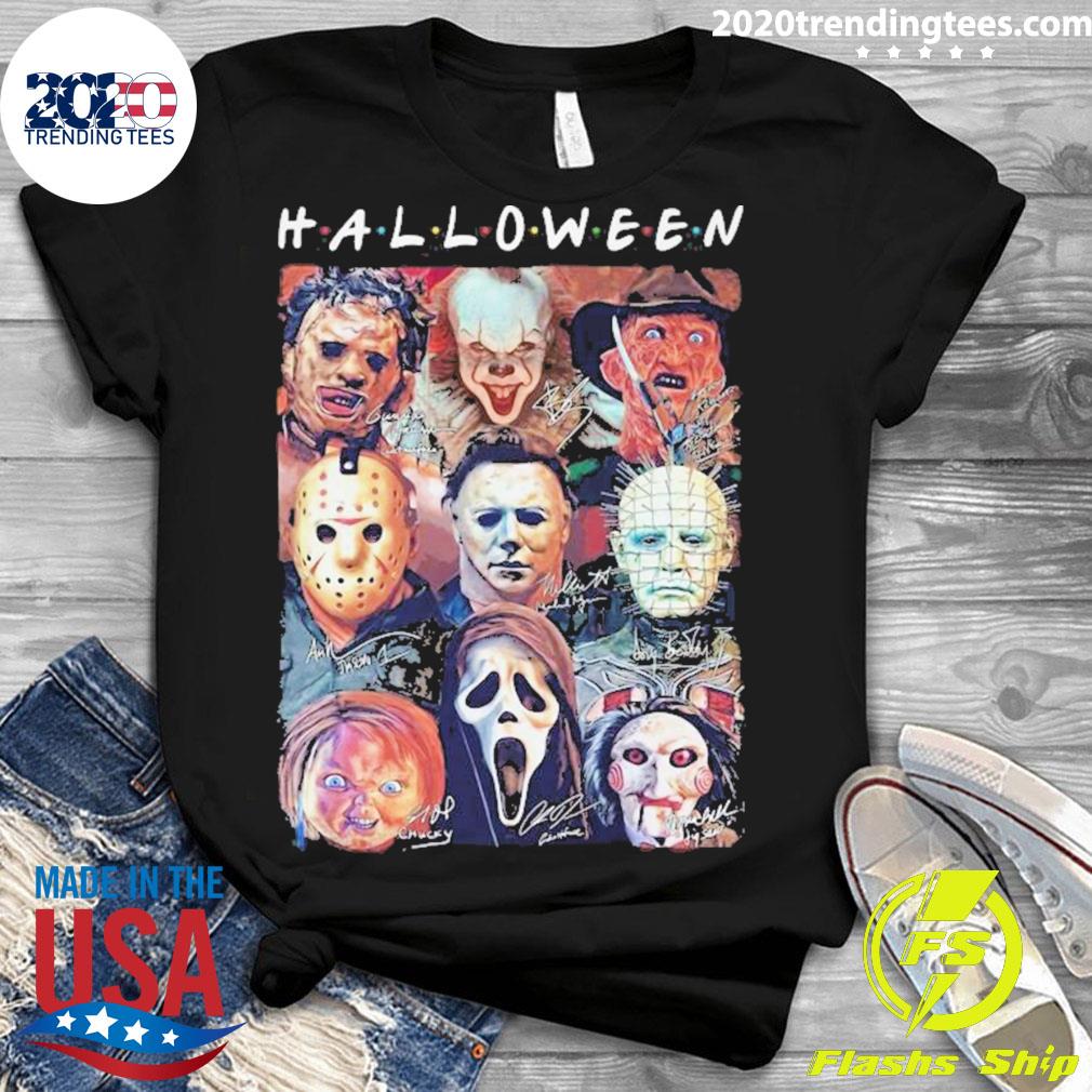 Nice halloween Horror Movies Characters Signatures - Adult & Kids T-Shirts, Sweatshirts & Hoodies apparel design preview 3