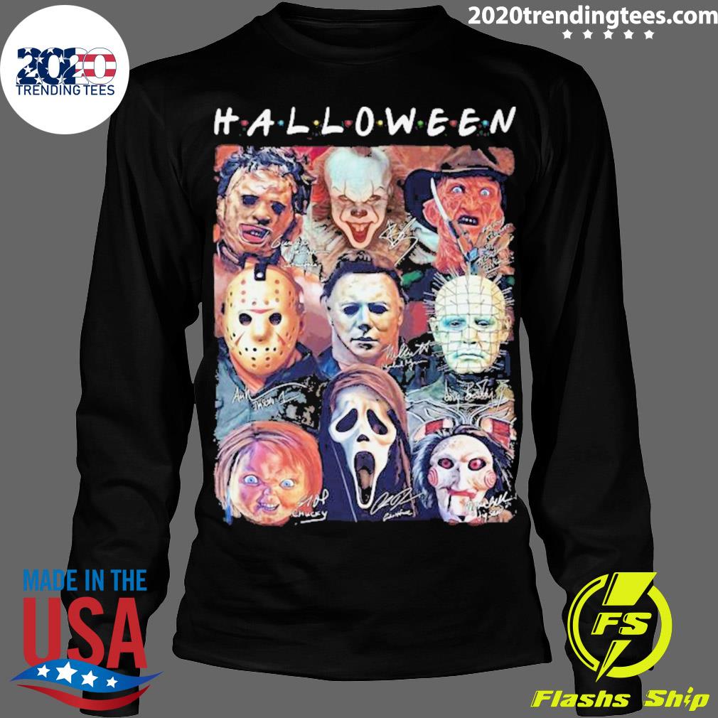 Nice halloween Horror Movies Characters Signatures - Adult & Kids T-Shirts, Sweatshirts & Hoodies apparel design preview 4