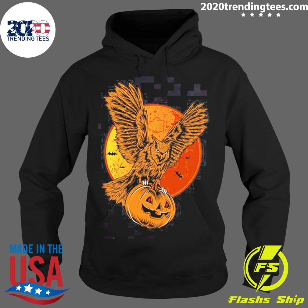 Nice halloween Owl Pumpkin - Adult & Kids T-Shirts, Sweatshirts & Hoodies apparel design preview 2