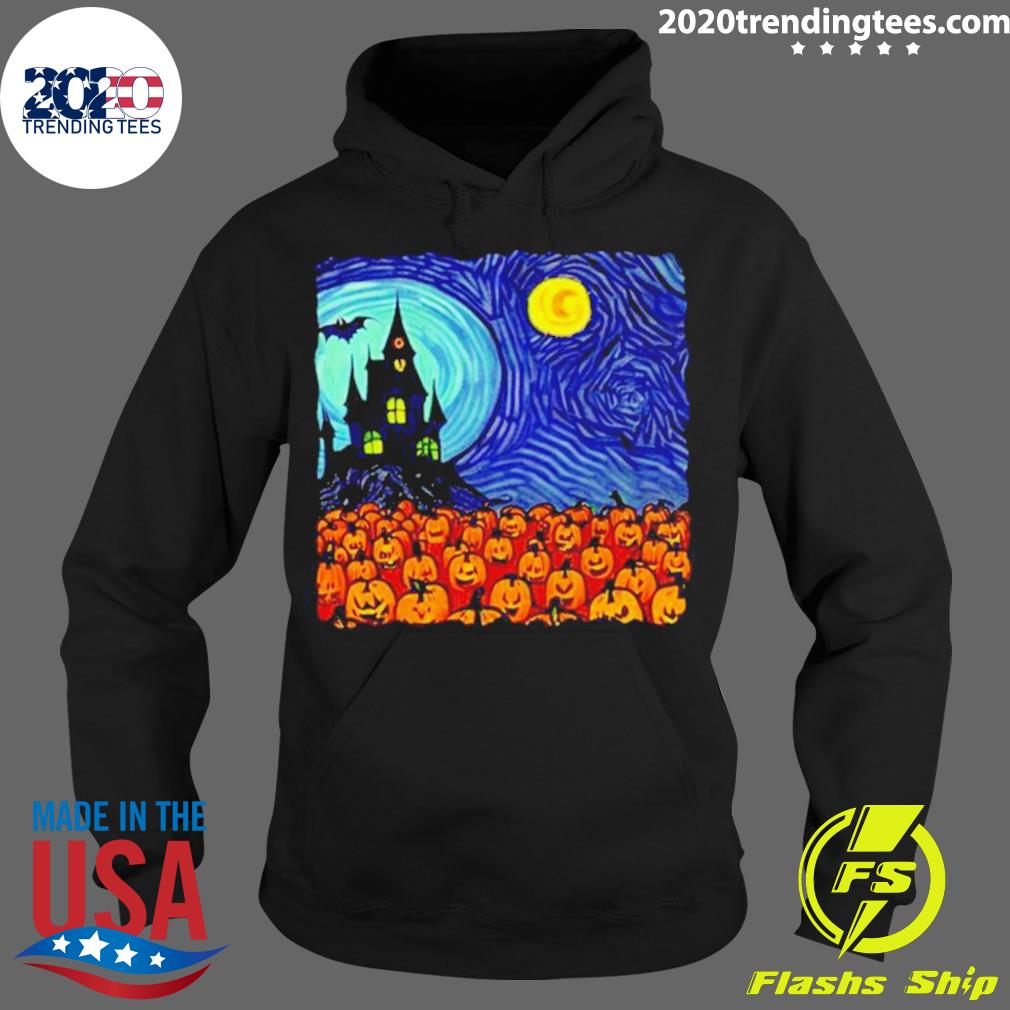 Nice halloween Starry Night Horror Nights - Adult & Kids T-Shirts, Sweatshirts & Hoodies apparel design preview 2
