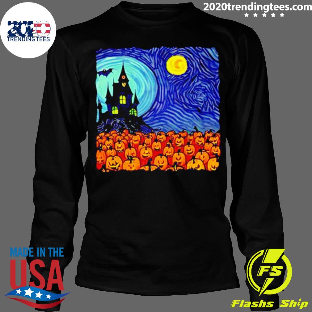 Nice halloween Starry Night Horror Nights - Adult & Kids T-Shirts, Sweatshirts & Hoodies apparel design preview 4