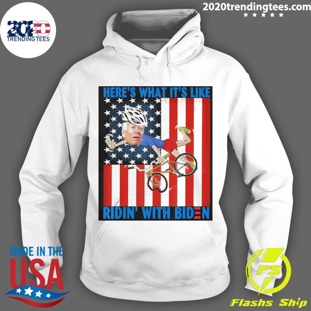 Nice here's What It's Like Ridin' With Biden American - Adult & Kids T-Shirts, Sweatshirts & Hoodies apparel design preview 2