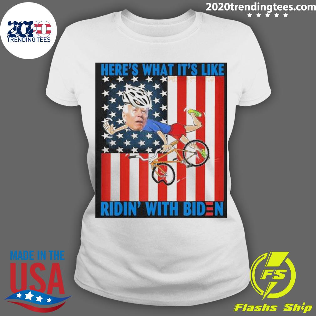 Nice here's What It's Like Ridin' With Biden American - Adult & Kids T-Shirts, Sweatshirts & Hoodies apparel design preview 3