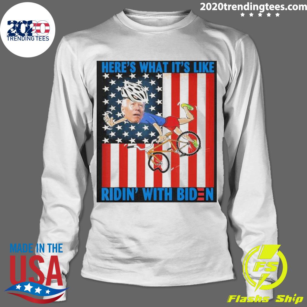 Nice here's What It's Like Ridin' With Biden American - Adult & Kids T-Shirts, Sweatshirts & Hoodies apparel design preview 4