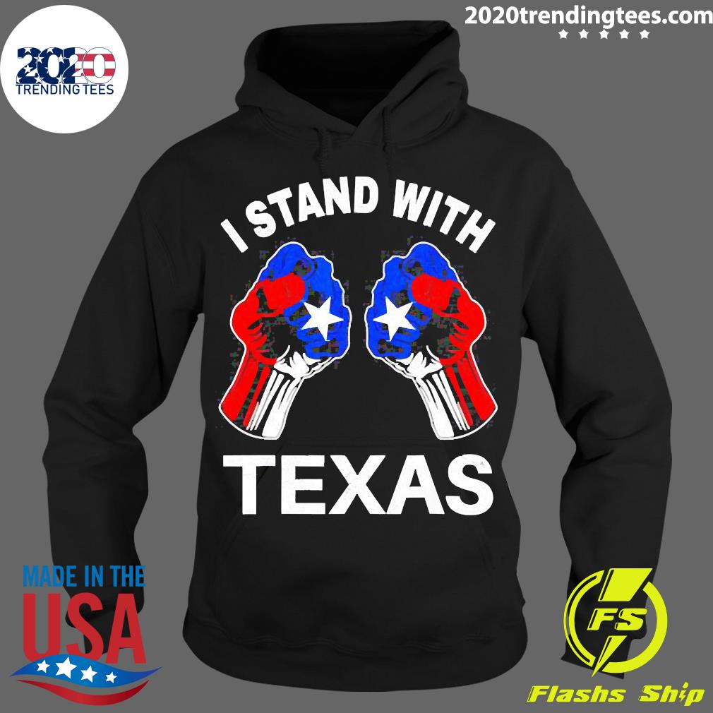Nice i Stand With Texan Boxing - Adult & Kids T-Shirts, Sweatshirts & Hoodies apparel design preview 2