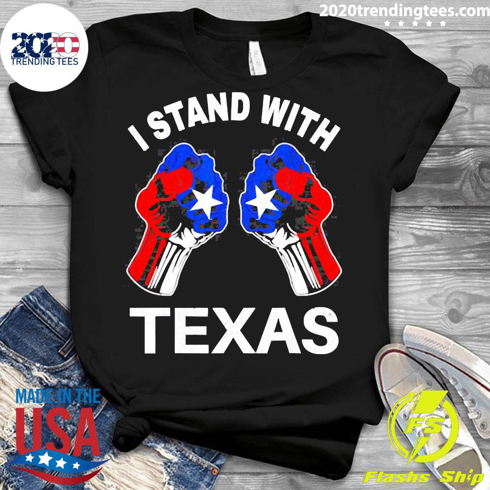 Nice i Stand With Texan Boxing - Adult & Kids T-Shirts, Sweatshirts & Hoodies apparel design preview 3