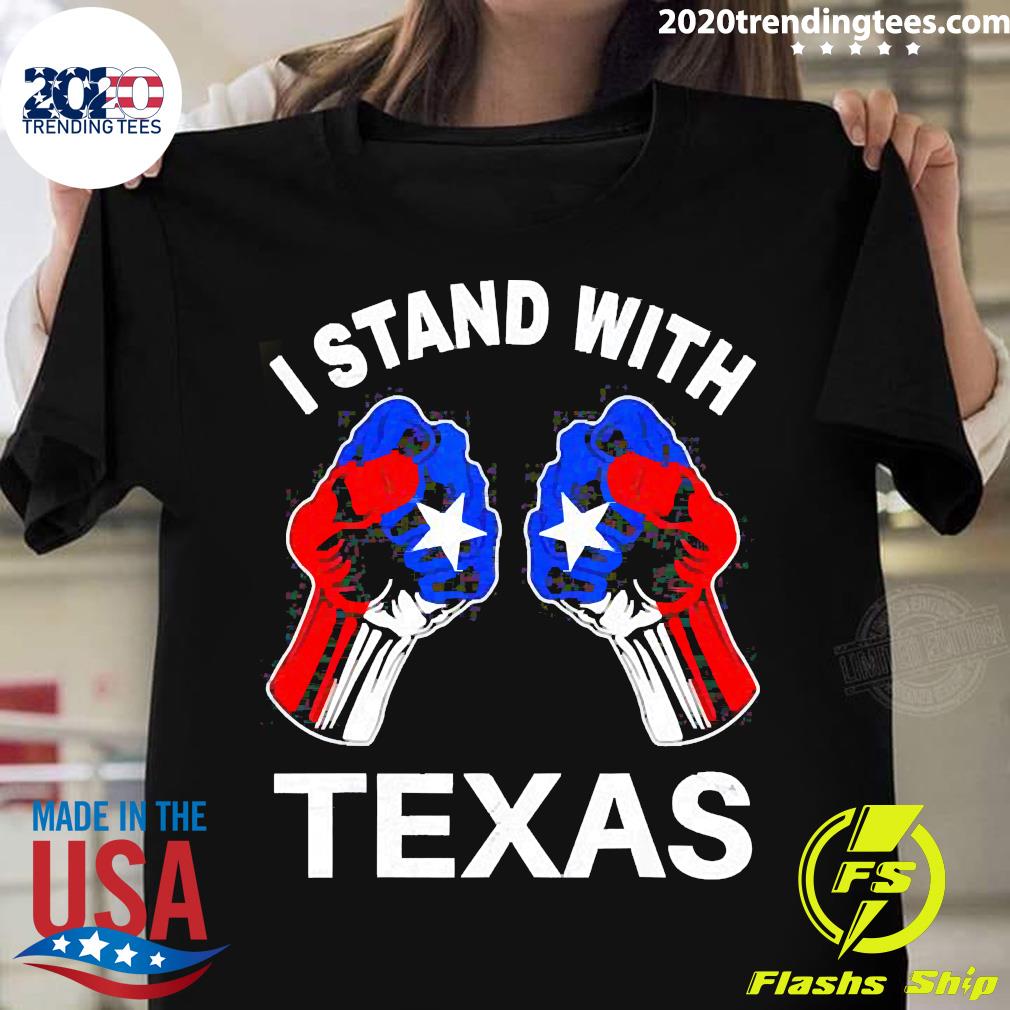 Nice i Stand With Texan Boxing - Adult & Kids T-Shirts, Sweatshirts & Hoodies apparel design preview 1