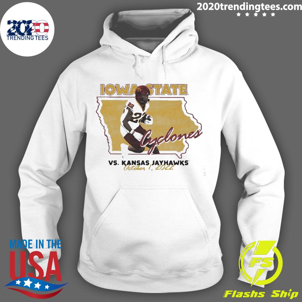 Nice iowa State Cyclones Vs Kansas Jayhawks October 1 - Adult & Kids T-Shirts, Sweatshirts & Hoodies apparel design preview 2
