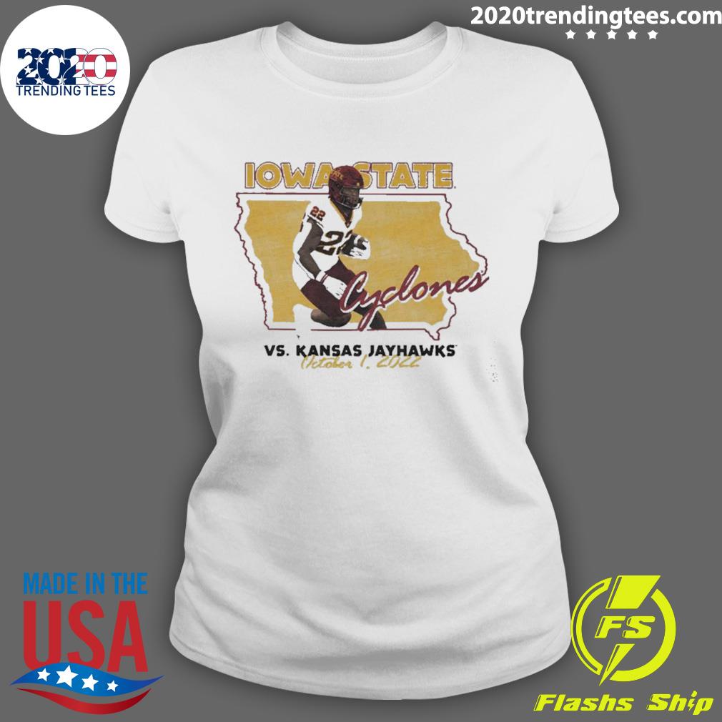 Nice iowa State Cyclones Vs Kansas Jayhawks October 1 - Adult & Kids T-Shirts, Sweatshirts & Hoodies apparel design preview 3