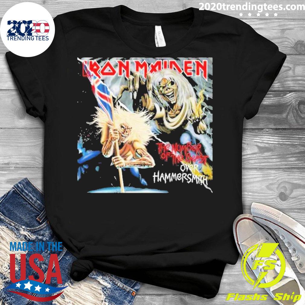 Nice iron Maiden The Beast Over Hammersmith - Adult & Kids T-Shirts, Sweatshirts & Hoodies apparel design preview 3