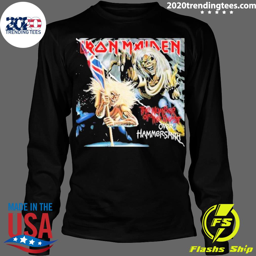 Nice iron Maiden The Beast Over Hammersmith - Adult & Kids T-Shirts, Sweatshirts & Hoodies apparel design preview 4