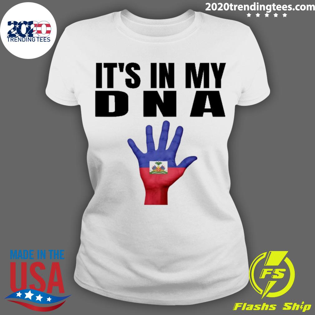 Nice it's In My Dna Haitian Flag - Adult & Kids T-Shirts, Sweatshirts & Hoodies apparel design preview 3