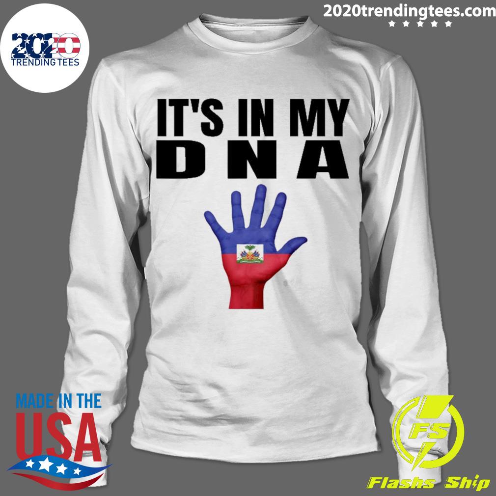 Nice it's In My Dna Haitian Flag - Adult & Kids T-Shirts, Sweatshirts & Hoodies apparel design preview 4