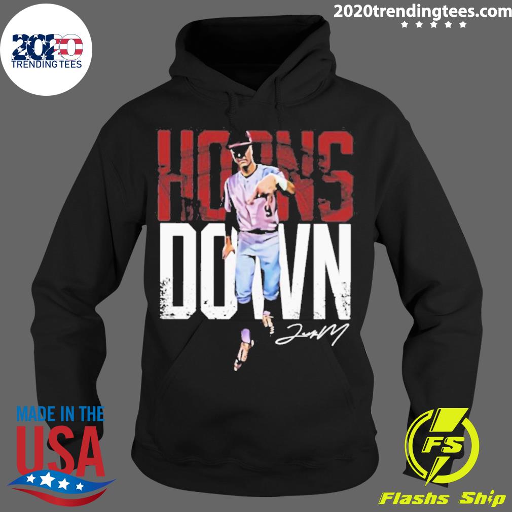 Nice jack Moss Horns Down Signature - Adult & Kids T-Shirts, Sweatshirts & Hoodies apparel design preview 2