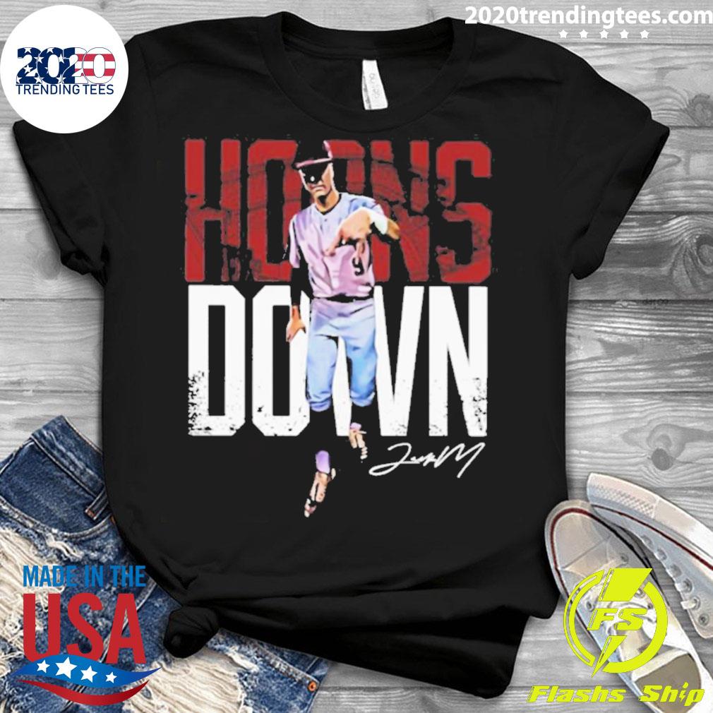 Nice jack Moss Horns Down Signature - Adult & Kids T-Shirts, Sweatshirts & Hoodies apparel design preview 3