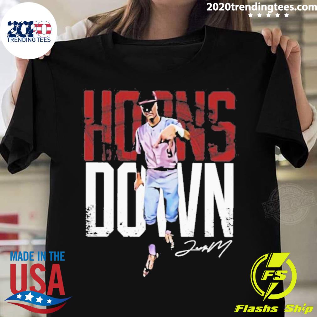 Nice jack Moss Horns Down Signature - Adult & Kids T-Shirts, Sweatshirts & Hoodies apparel design preview 1