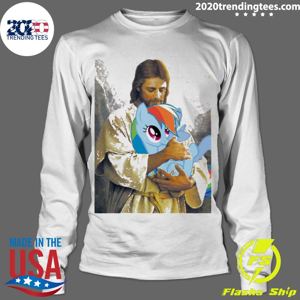 Nice jesus Loves Rainbow Dash - Adult & Kids T-Shirts, Sweatshirts & Hoodies apparel design preview 4