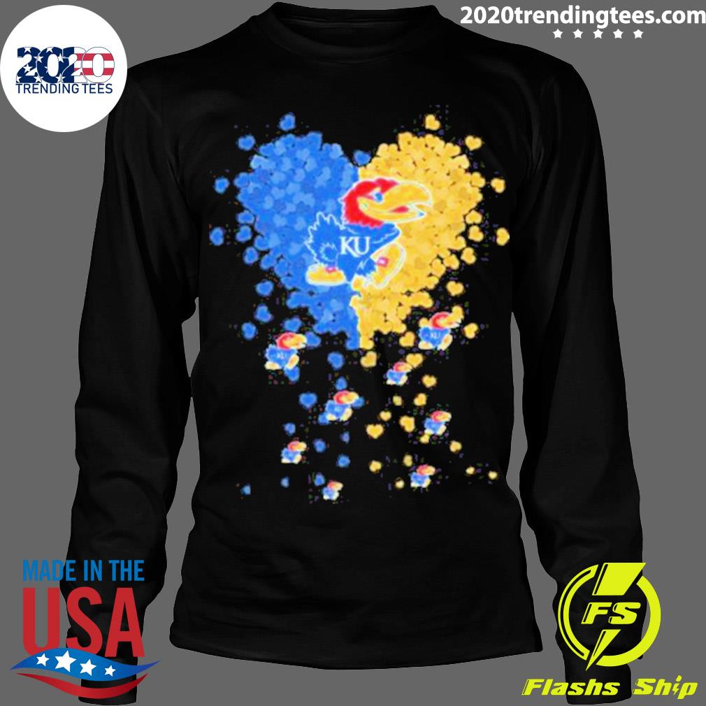 Nice kansas Jayhawk Heart Champions 2022 - Adult & Kids T-Shirts, Sweatshirts & Hoodies apparel design preview 4