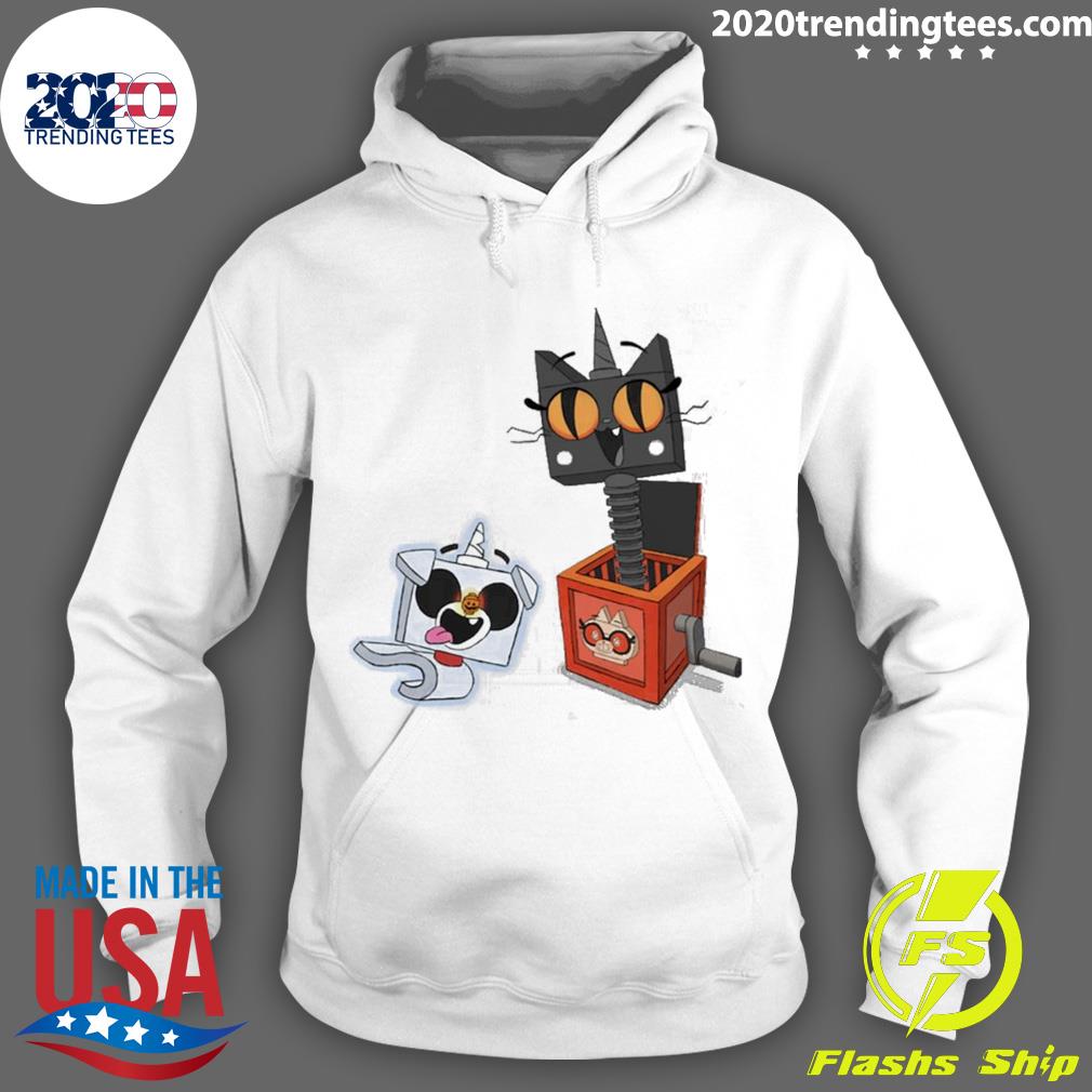 Nice kitty-in-a-box With Prince Zerocorn - Adult & Kids T-Shirts, Sweatshirts & Hoodies apparel design preview 2