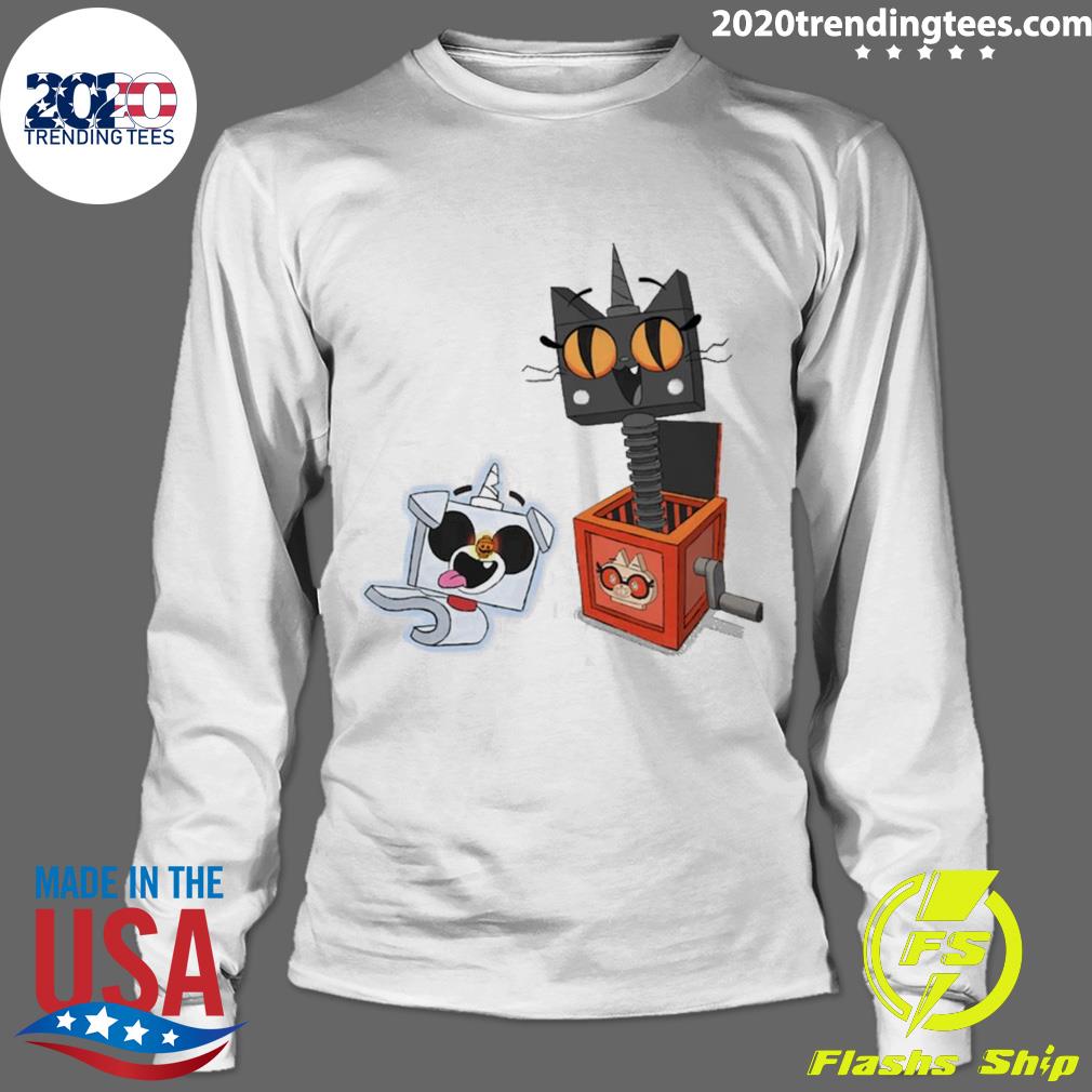 Nice kitty-in-a-box With Prince Zerocorn - Adult & Kids T-Shirts, Sweatshirts & Hoodies apparel design preview 4