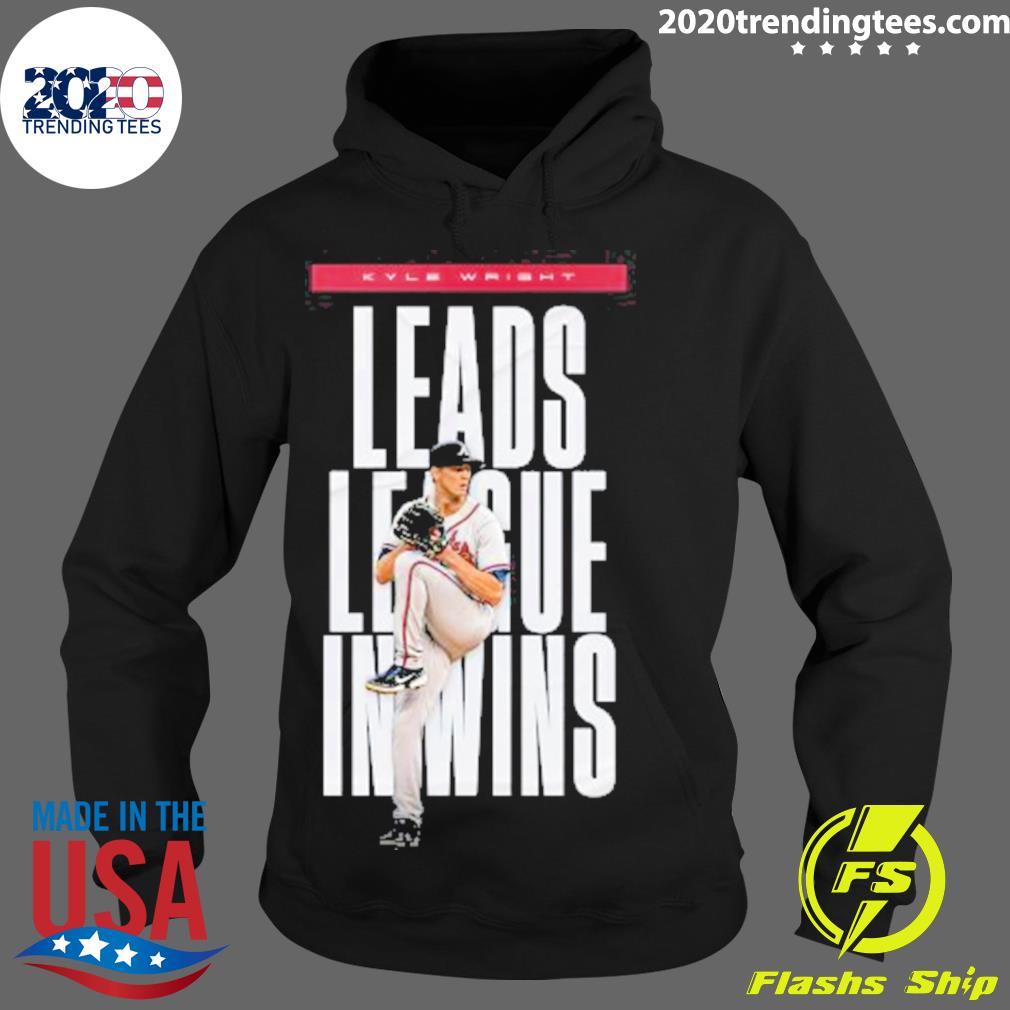 Nice kyle Wright Leads League In Wins - Adult & Kids T-Shirts, Sweatshirts & Hoodies apparel design preview 2