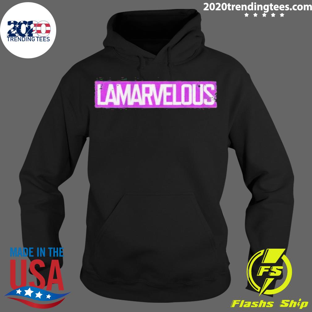 Nice lamar Jackson Lamarvelous - Adult & Kids T-Shirts, Sweatshirts & Hoodies apparel design preview 2