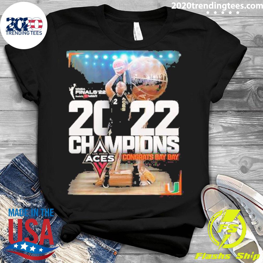 Nice las Vegas Aces Champions Congrats Bay - Adult & Kids T-Shirts, Sweatshirts & Hoodies apparel design preview 3