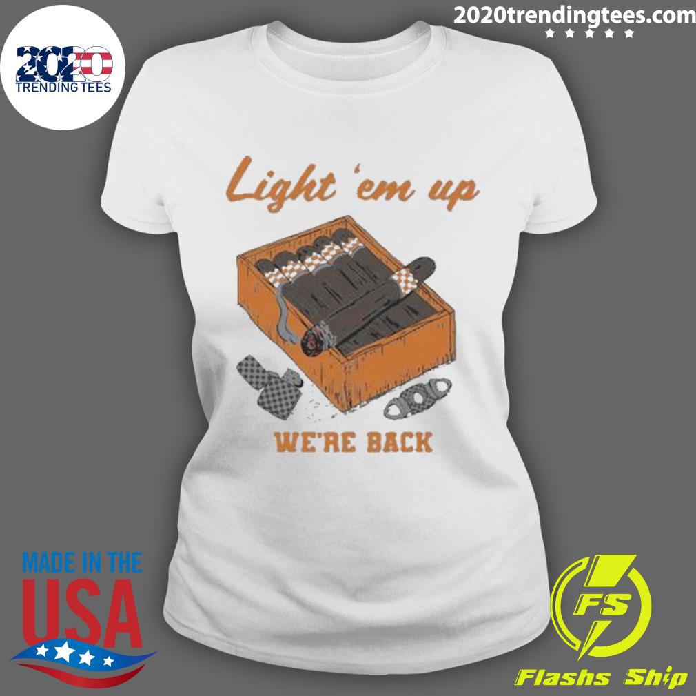 Nice light 'em Up We're Back Vintage - Adult & Kids T-Shirts, Sweatshirts & Hoodies apparel design preview 3
