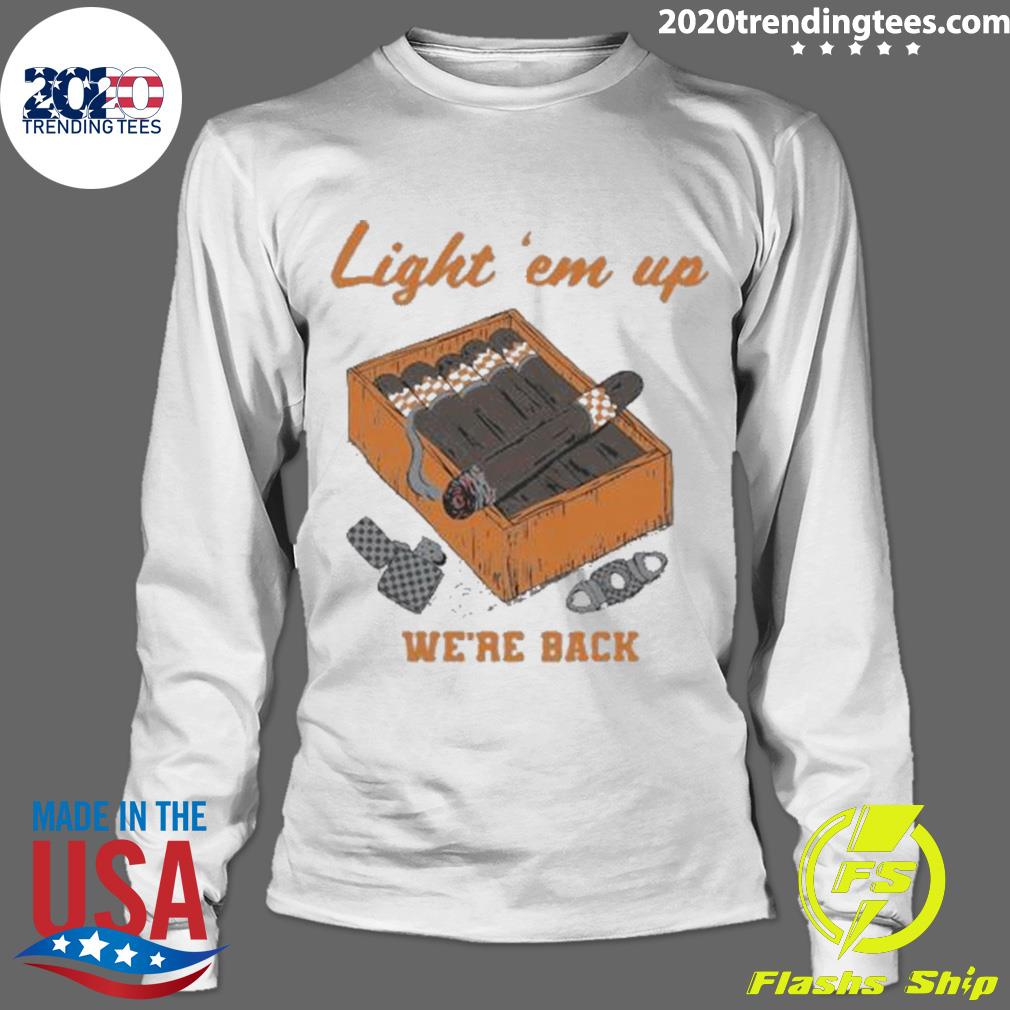 Nice light 'em Up We're Back Vintage - Adult & Kids T-Shirts, Sweatshirts & Hoodies apparel design preview 4
