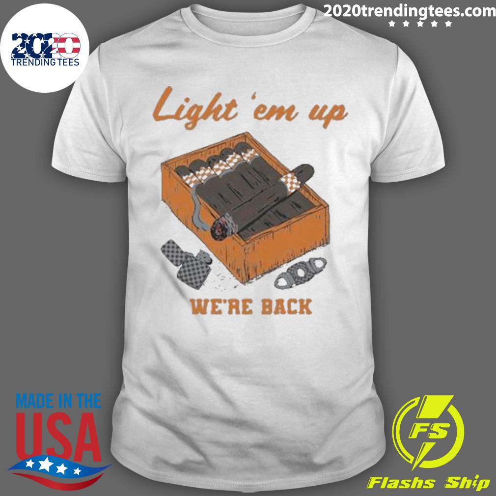 Nice light 'em Up We're Back Vintage - Adult & Kids T-Shirts, Sweatshirts & Hoodies apparel design preview 1
