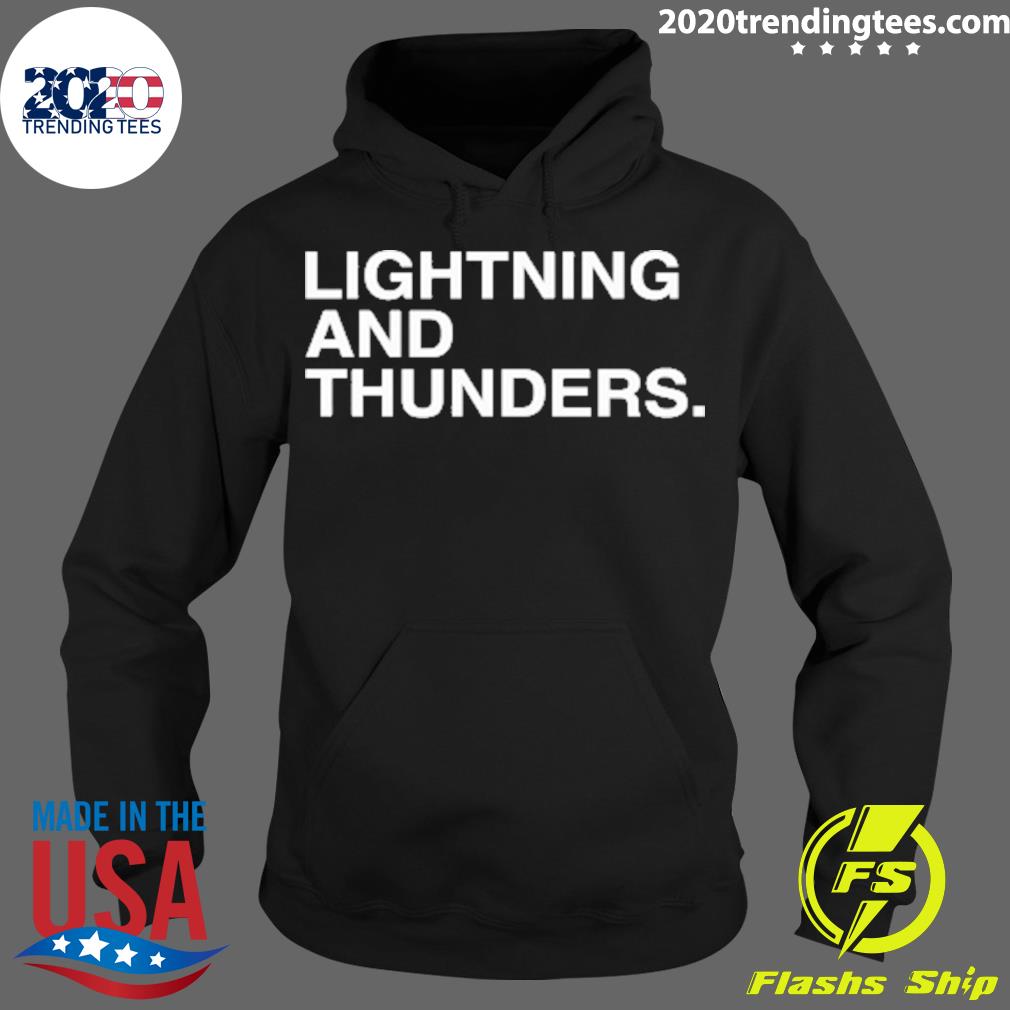 Nice lightning And Thunder - Adult & Kids T-Shirts, Sweatshirts & Hoodies apparel design preview 2