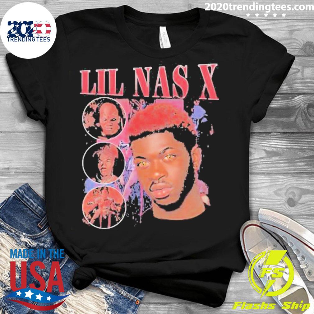 Nice lil Nas X Hip Hop 90s Vintage - Adult & Kids T-Shirts, Sweatshirts & Hoodies apparel design preview 3