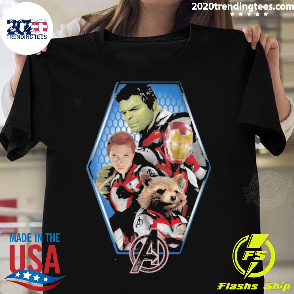 Nice marvel Avengers Endgame Hexagon - Adult & Kids T-Shirts, Sweatshirts & Hoodies apparel design preview 1