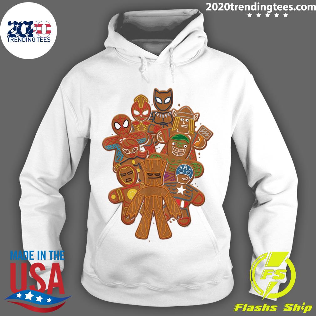 Nice marvel Avengers Gingerbread Cookies Funny - Adult & Kids T-Shirts, Sweatshirts & Hoodies apparel design preview 2