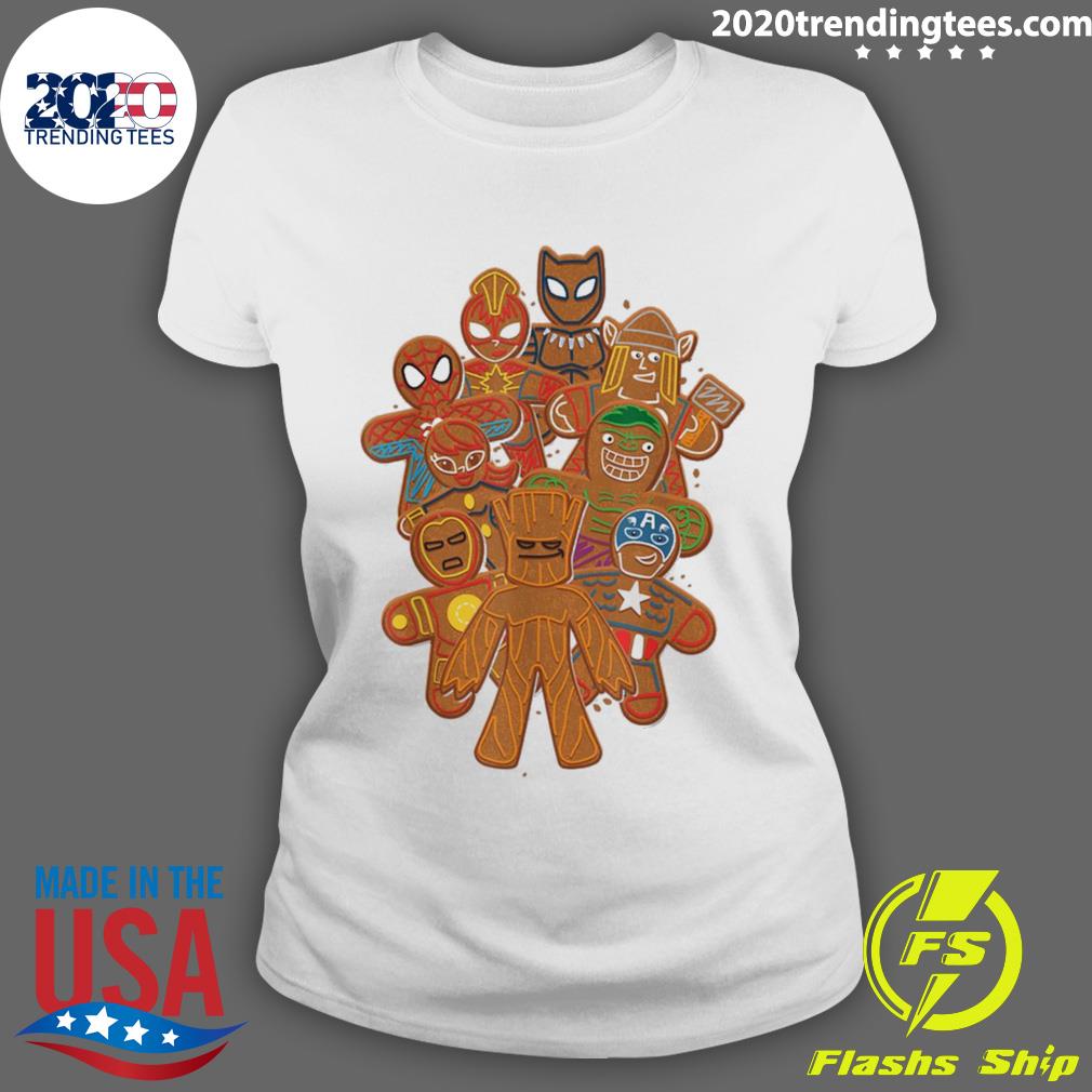 Nice marvel Avengers Gingerbread Cookies Funny - Adult & Kids T-Shirts, Sweatshirts & Hoodies apparel design preview 3