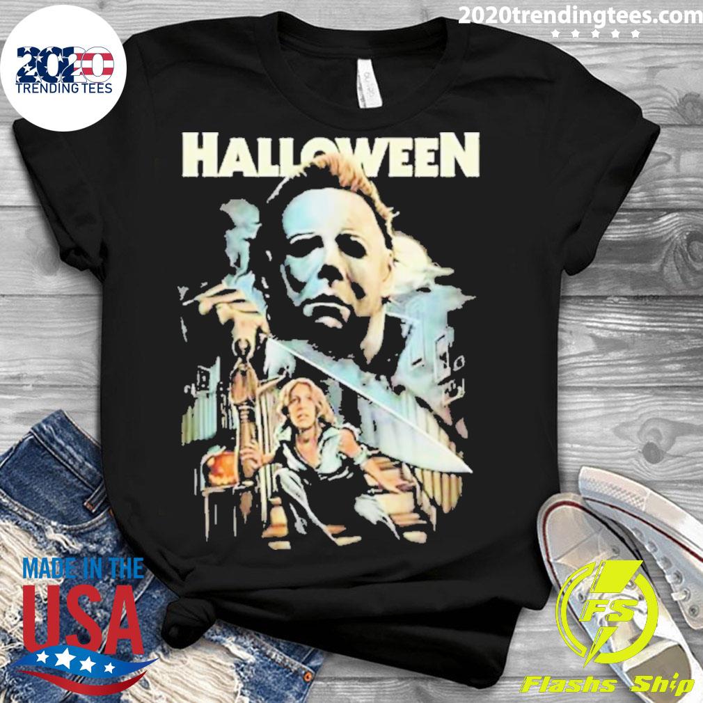 Nice michael Myers Horror Halloween - Adult & Kids T-Shirts, Sweatshirts & Hoodies apparel design preview 3