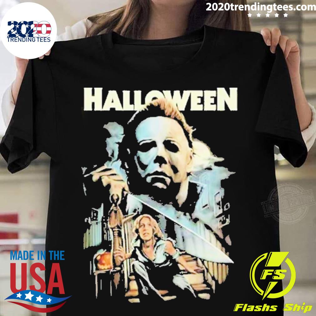 Nice michael Myers Horror Halloween - Adult & Kids T-Shirts, Sweatshirts & Hoodies apparel design preview 1