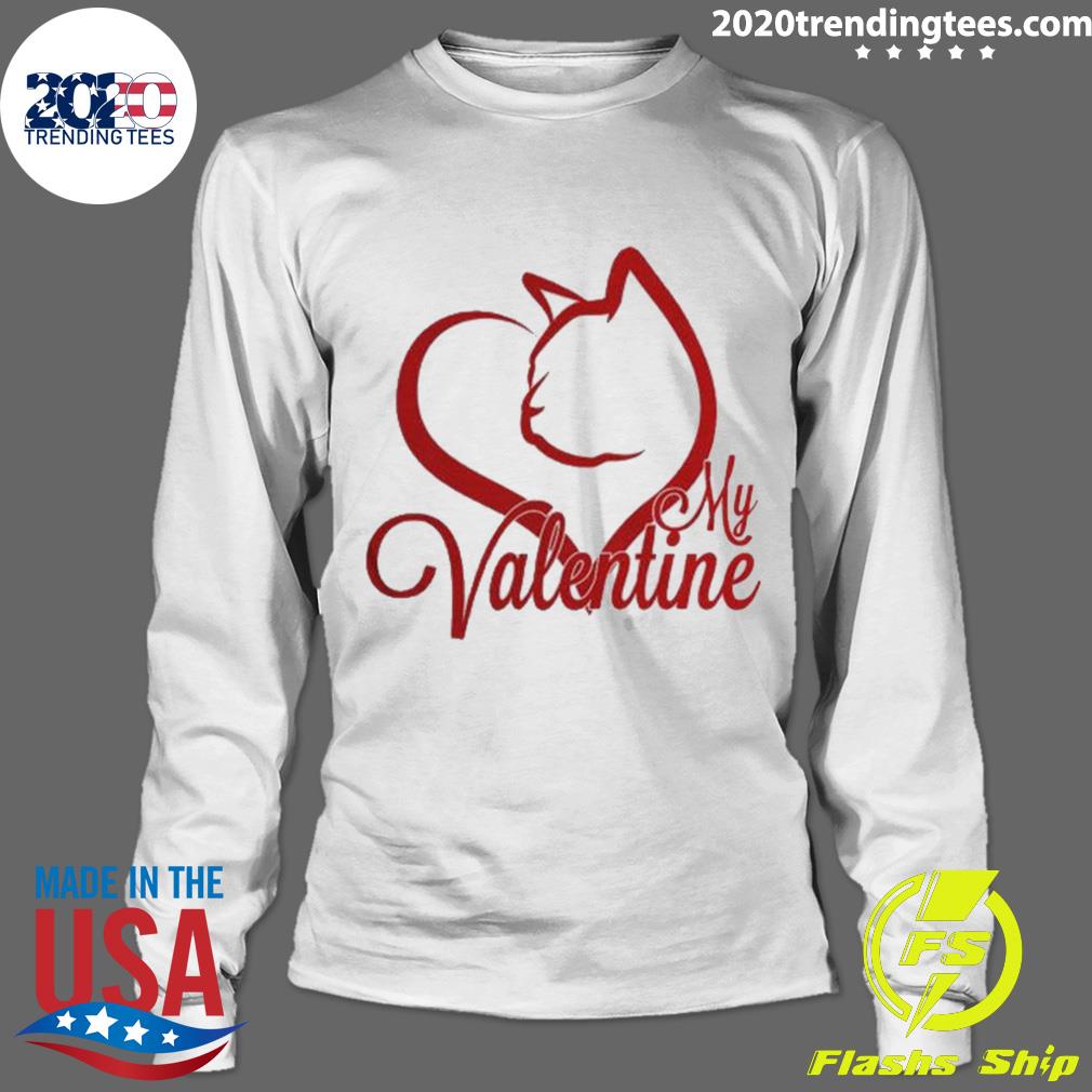 Nice my Valentine Is Cat - Adult & Kids T-Shirts, Sweatshirts & Hoodies apparel design preview 4