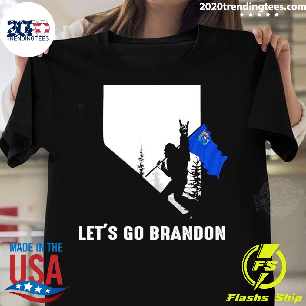 Nice nevada America Bigfoot Let's Go Brandon - Adult & Kids T-Shirts, Sweatshirts & Hoodies apparel design preview 1