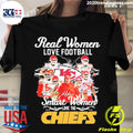 Nice nfl Real Women Love Football Smart The Chiefs - Adult & Kids T-Shirts, Sweatshirts & Hoodies apparel design preview 1