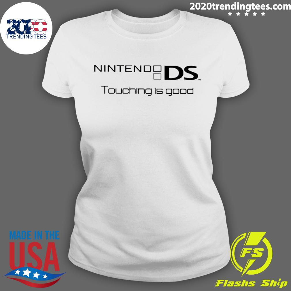 Nice nintendo Ds Touching Is Good - Adult & Kids T-Shirts, Sweatshirts & Hoodies apparel design preview 3