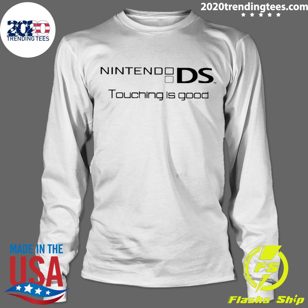 Nice nintendo Ds Touching Is Good - Adult & Kids T-Shirts, Sweatshirts & Hoodies apparel design preview 4