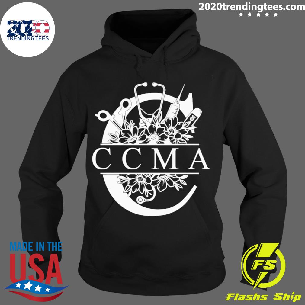 Nice nurse Split Floral Frame CCMA - Adult & Kids T-Shirts, Sweatshirts & Hoodies apparel design preview 2