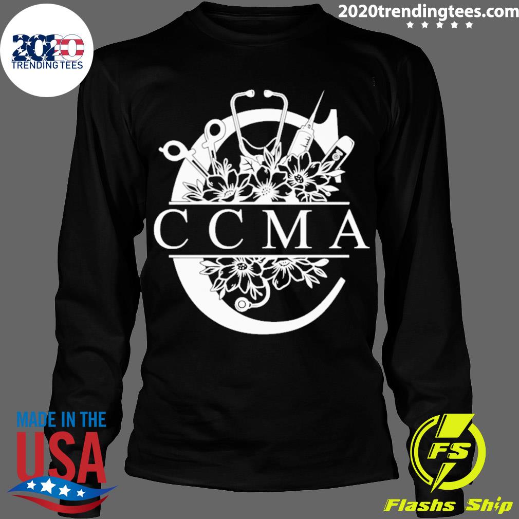 Nice nurse Split Floral Frame CCMA - Adult & Kids T-Shirts, Sweatshirts & Hoodies apparel design preview 4