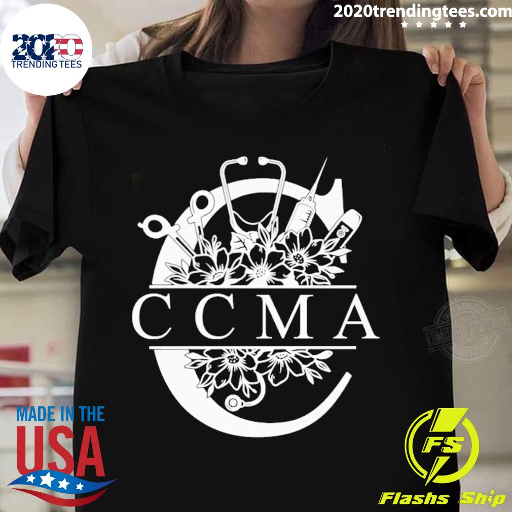 Nice nurse Split Floral Frame CCMA - Adult & Kids T-Shirts, Sweatshirts & Hoodies apparel design preview 1
