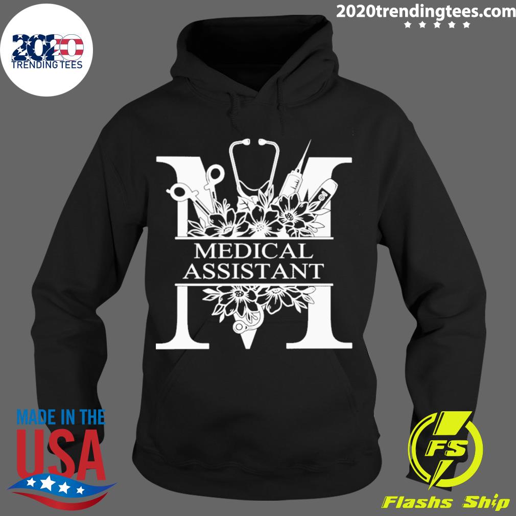 Nice nurse Split Floral Frame Medical Assistant - Adult & Kids T-Shirts, Sweatshirts & Hoodies apparel design preview 2